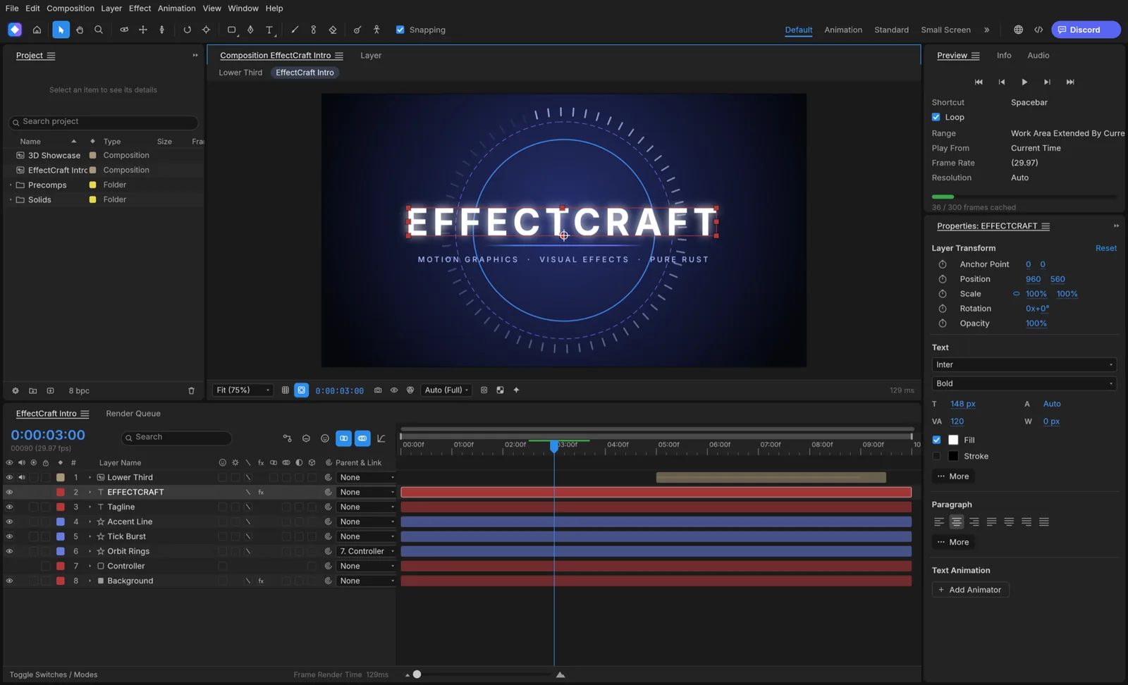 EffectCraft, ArtCraft's open-source take on After Effects