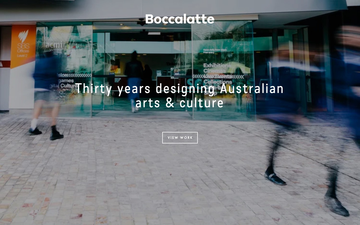 Boccalatte website homepage