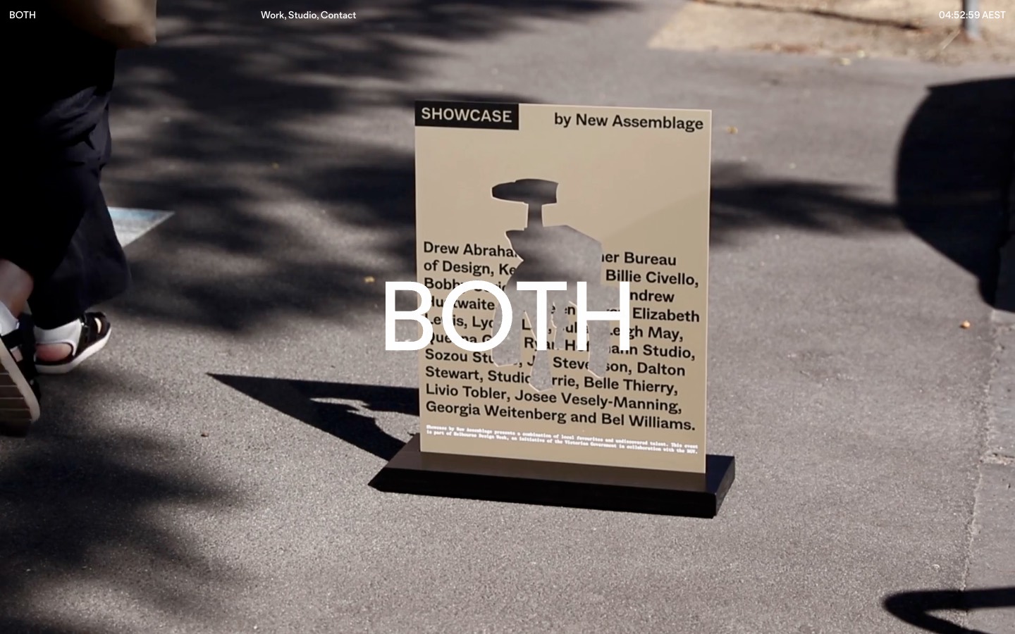 BOTH website homepage
