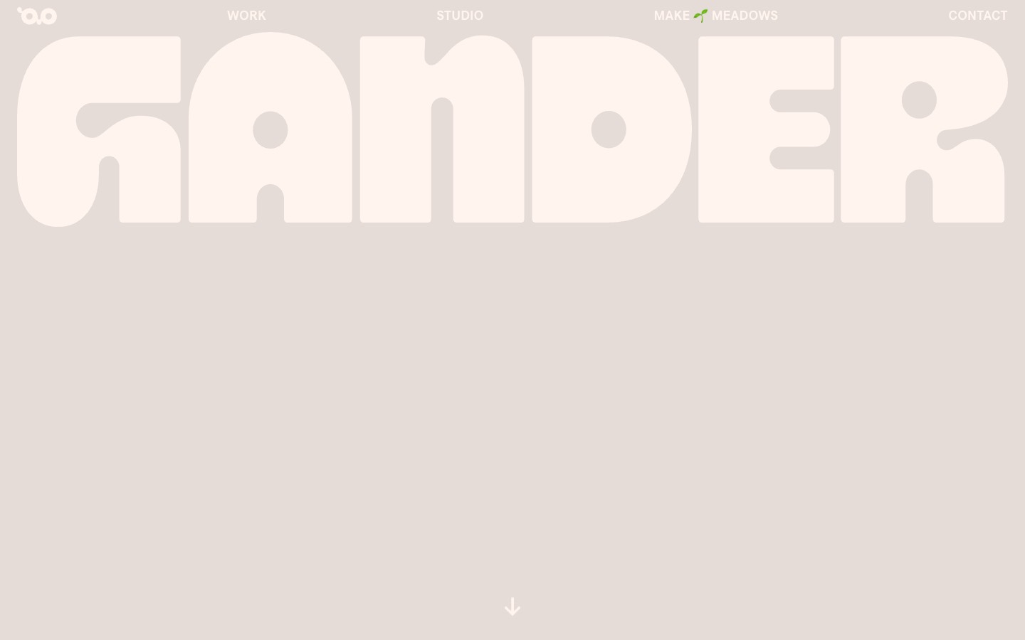 Gander website homepage