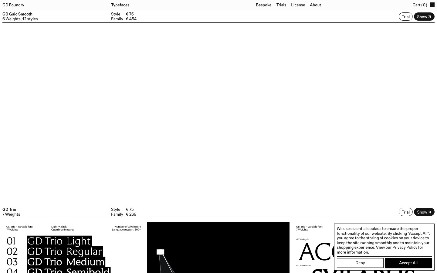 GD Foundry website homepage