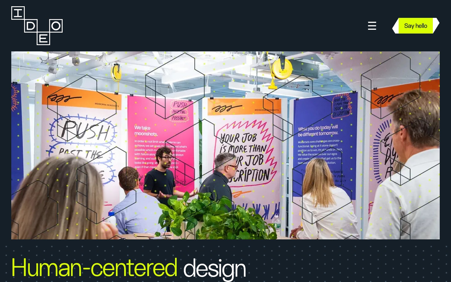 IDEO website homepage