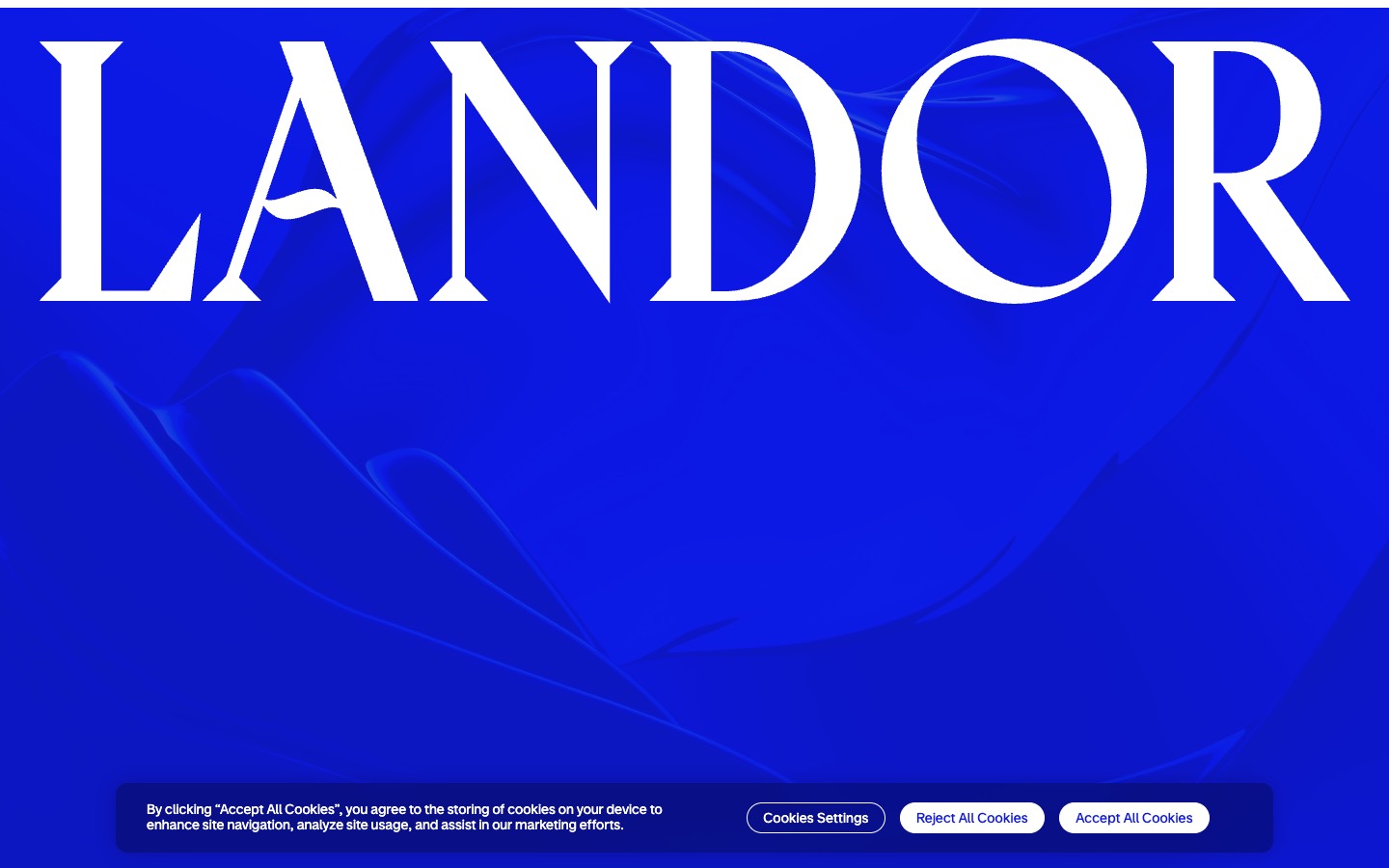 Landor website homepage