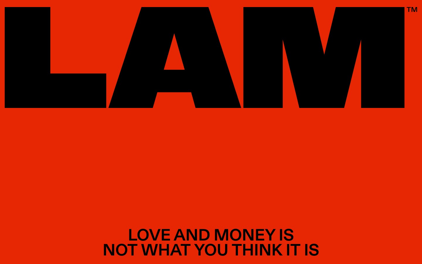 Love and Money website homepage