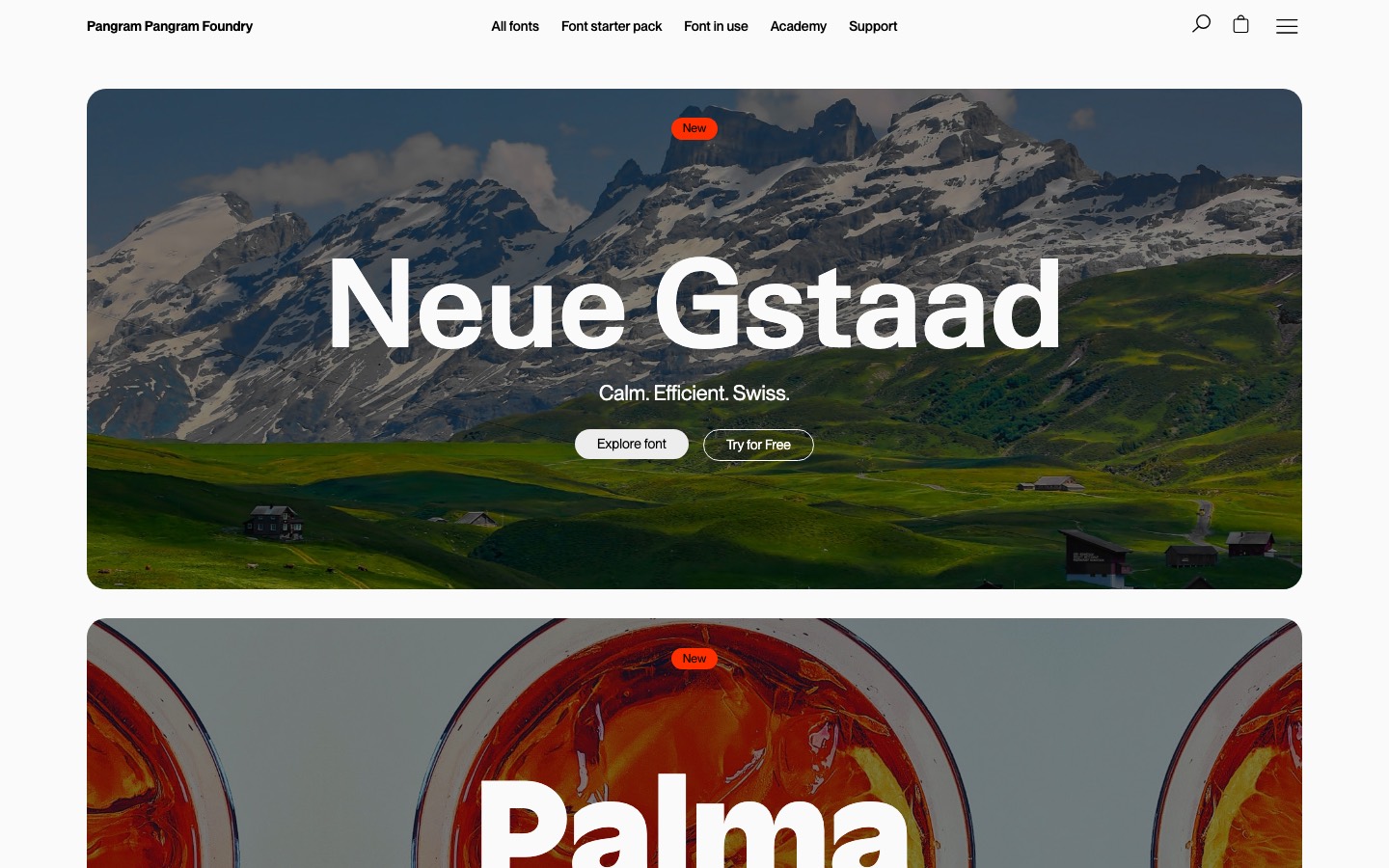 Pangram Pangram website homepage