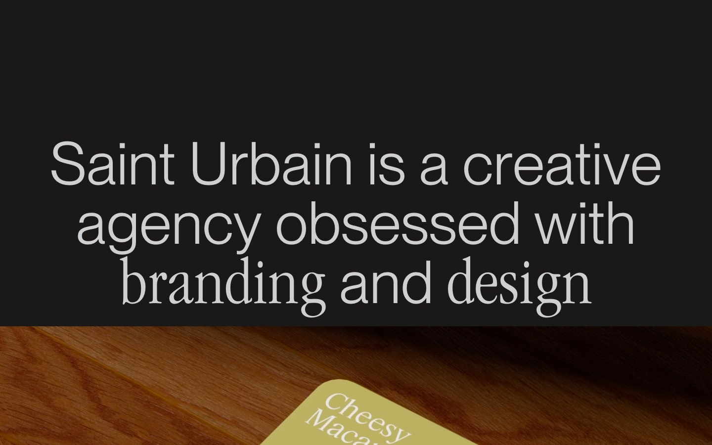 Saint Urbain website homepage