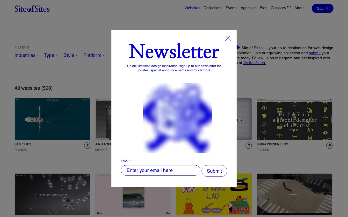 Site of Sites website homepage