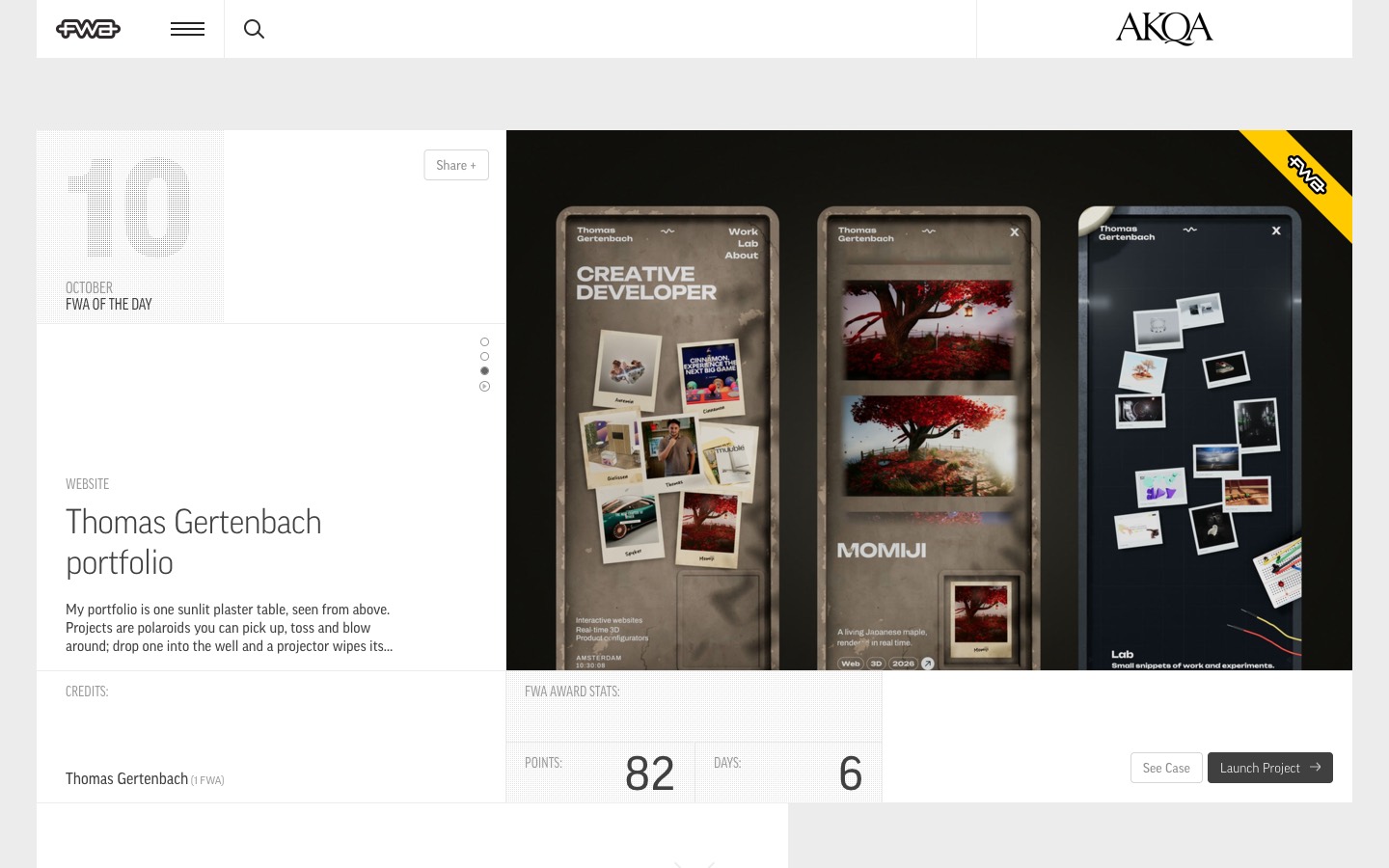 The FWA website homepage