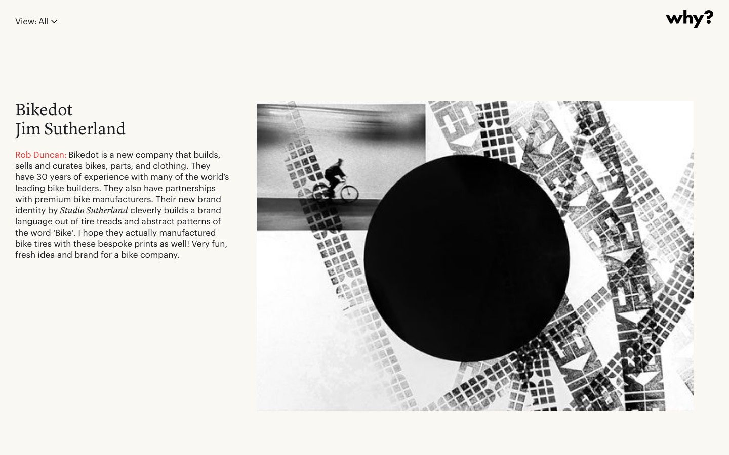 Why? website homepage