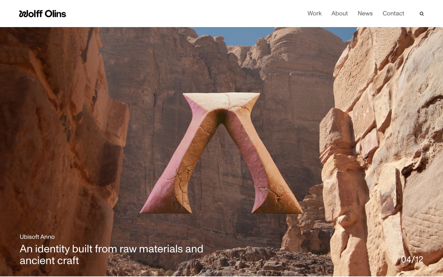 Wolff Olins website homepage